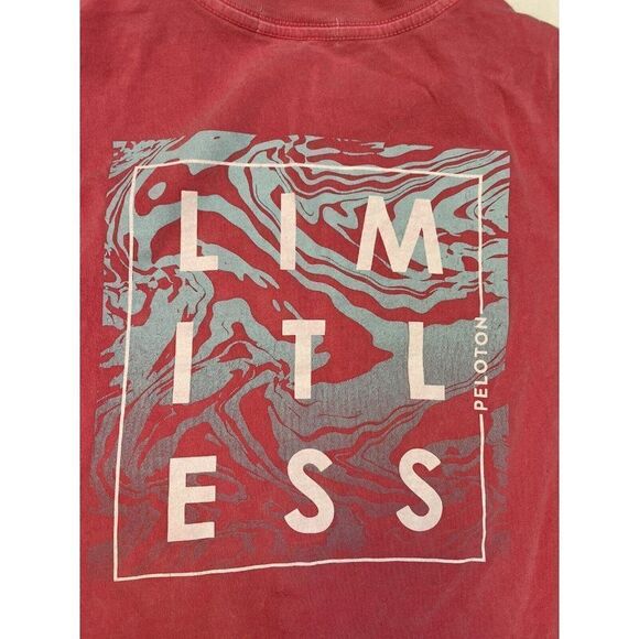 Peloton Limitless Graphic T-shirt Men XS Pink Long Sleeve - Picture 2 of 7